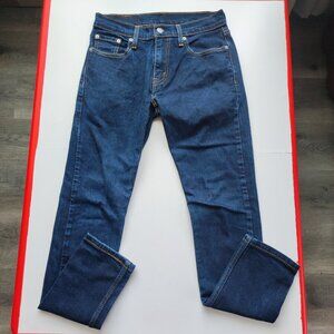 Levi's 512 jeans men's size W29 L32 denim blue slim taper